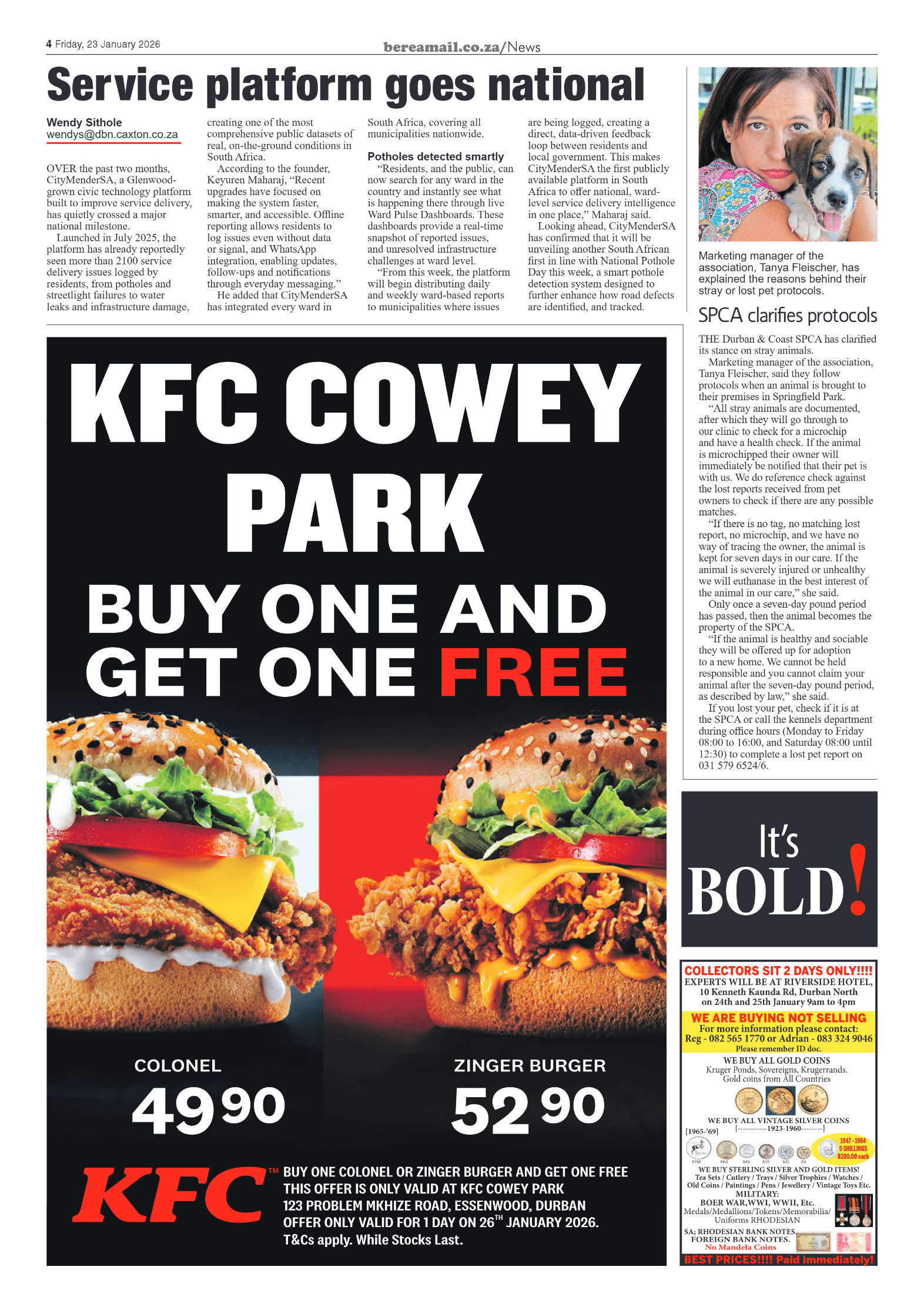 Berea Mail 23 January 2026 page 4