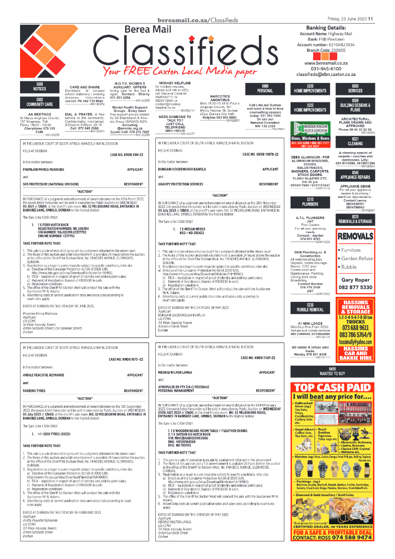 Berea Mail 23 June 2023 page 11