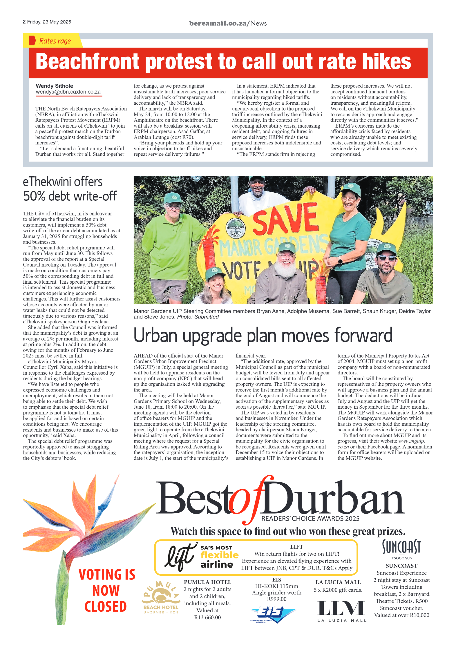 Berea Mail 23 May 2025 page 2