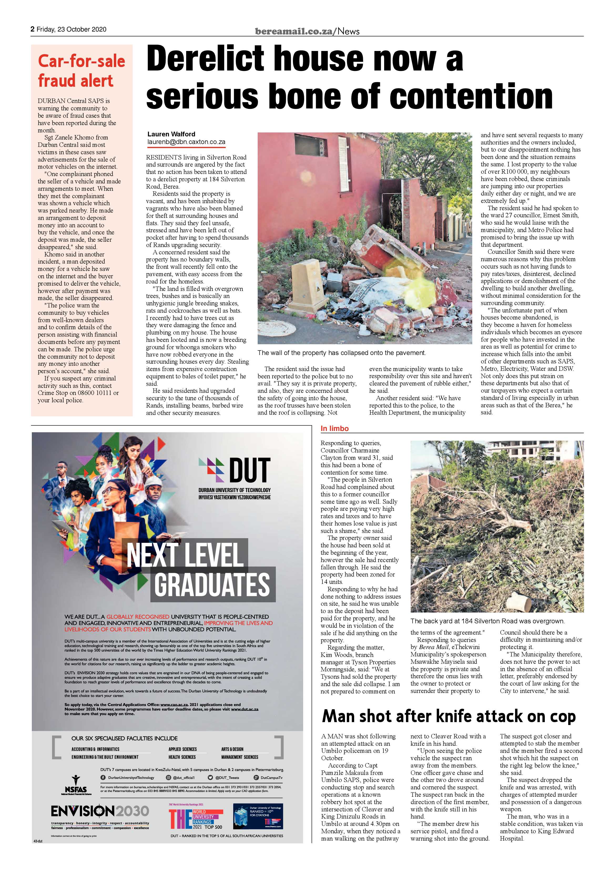 Berea Mail 23 October 2020 page 2