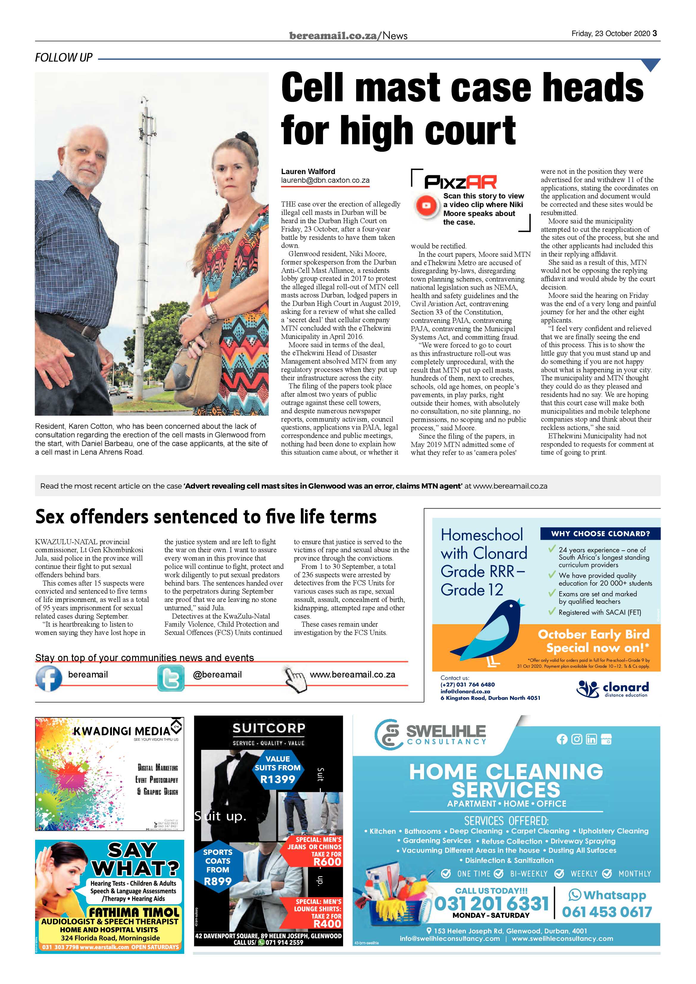 Berea Mail 23 October 2020 page 3