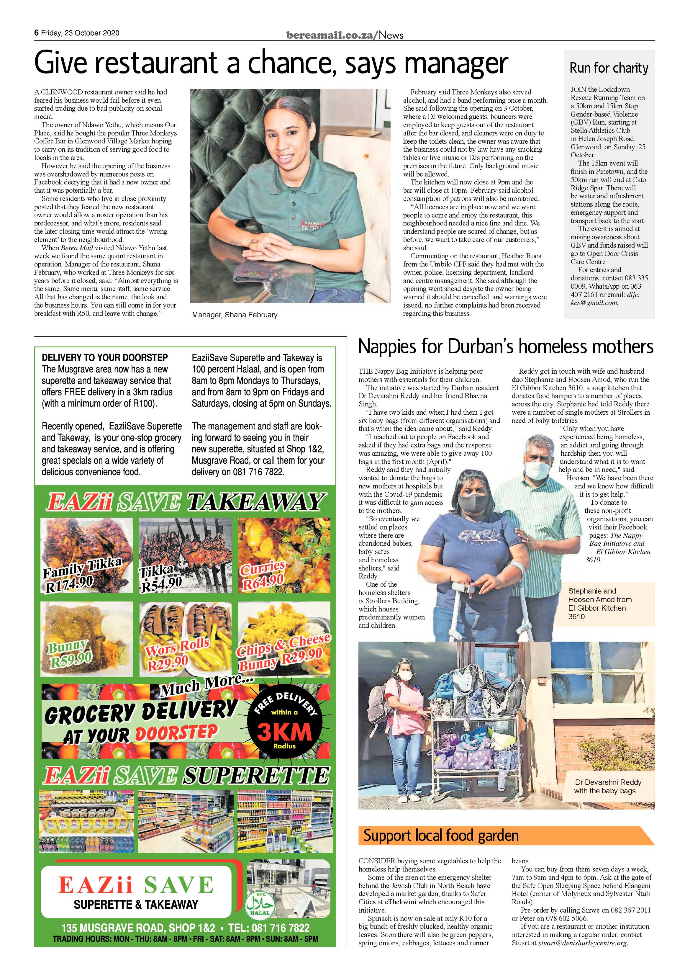 Berea Mail 23 October 2020 page 6