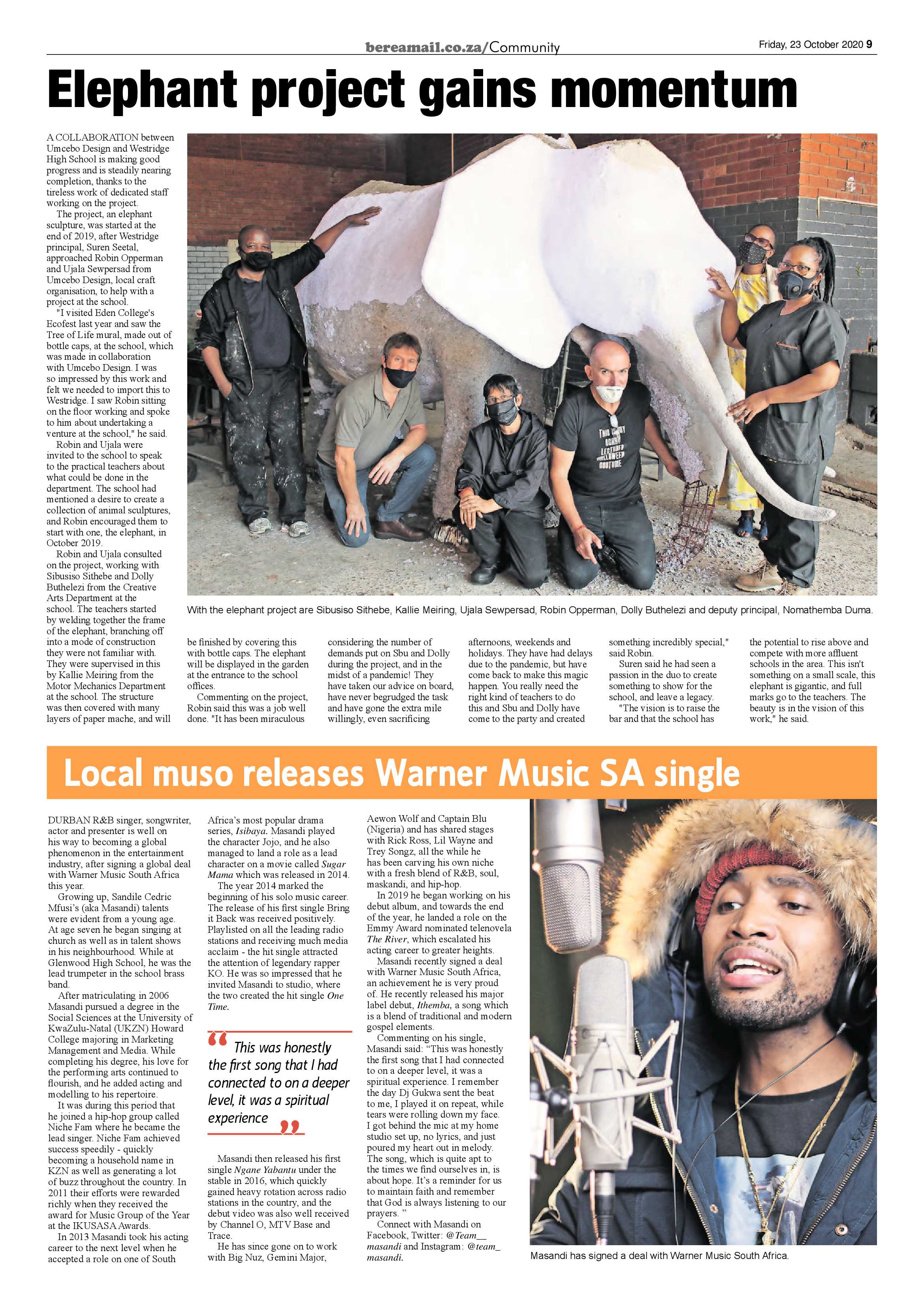 Berea Mail 23 October 2020 page 9