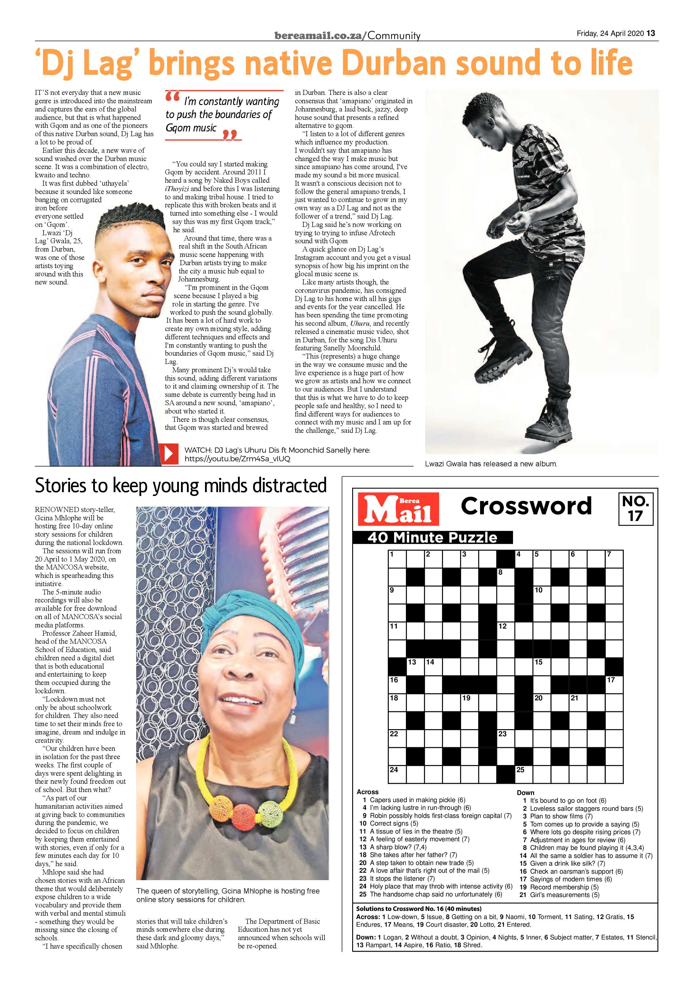 Berea Mail 24 April 2020 page 13