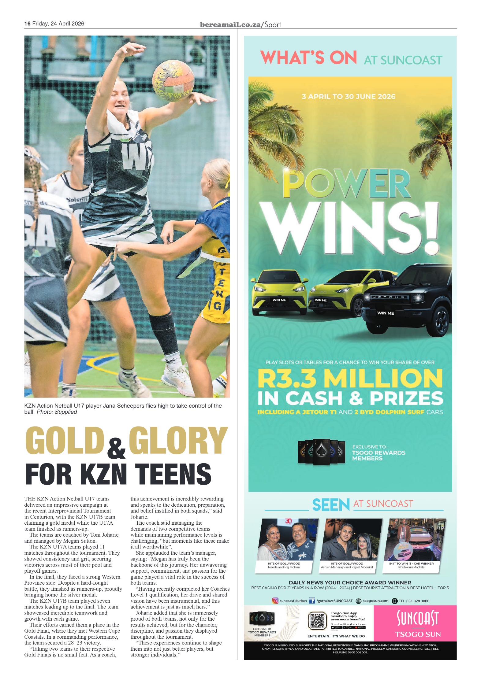 Berea Mail 24 April 2026 page 16