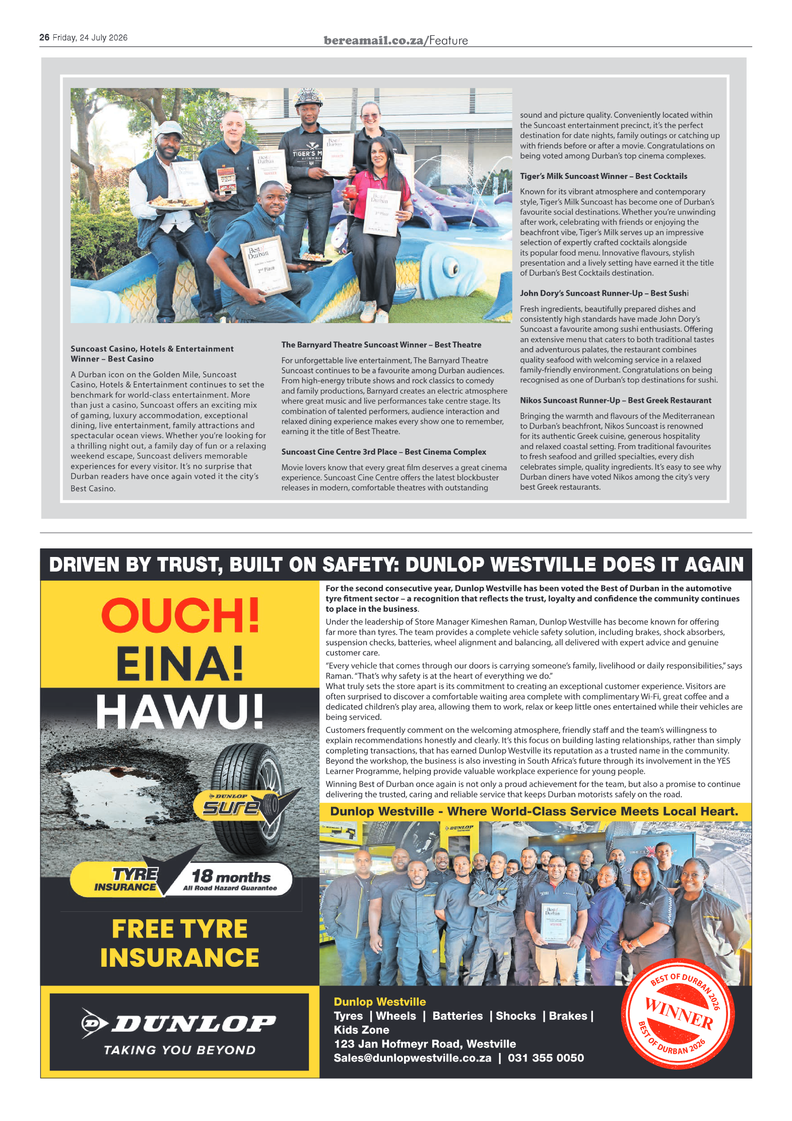 Berea Mail 24 July 2026 page 26