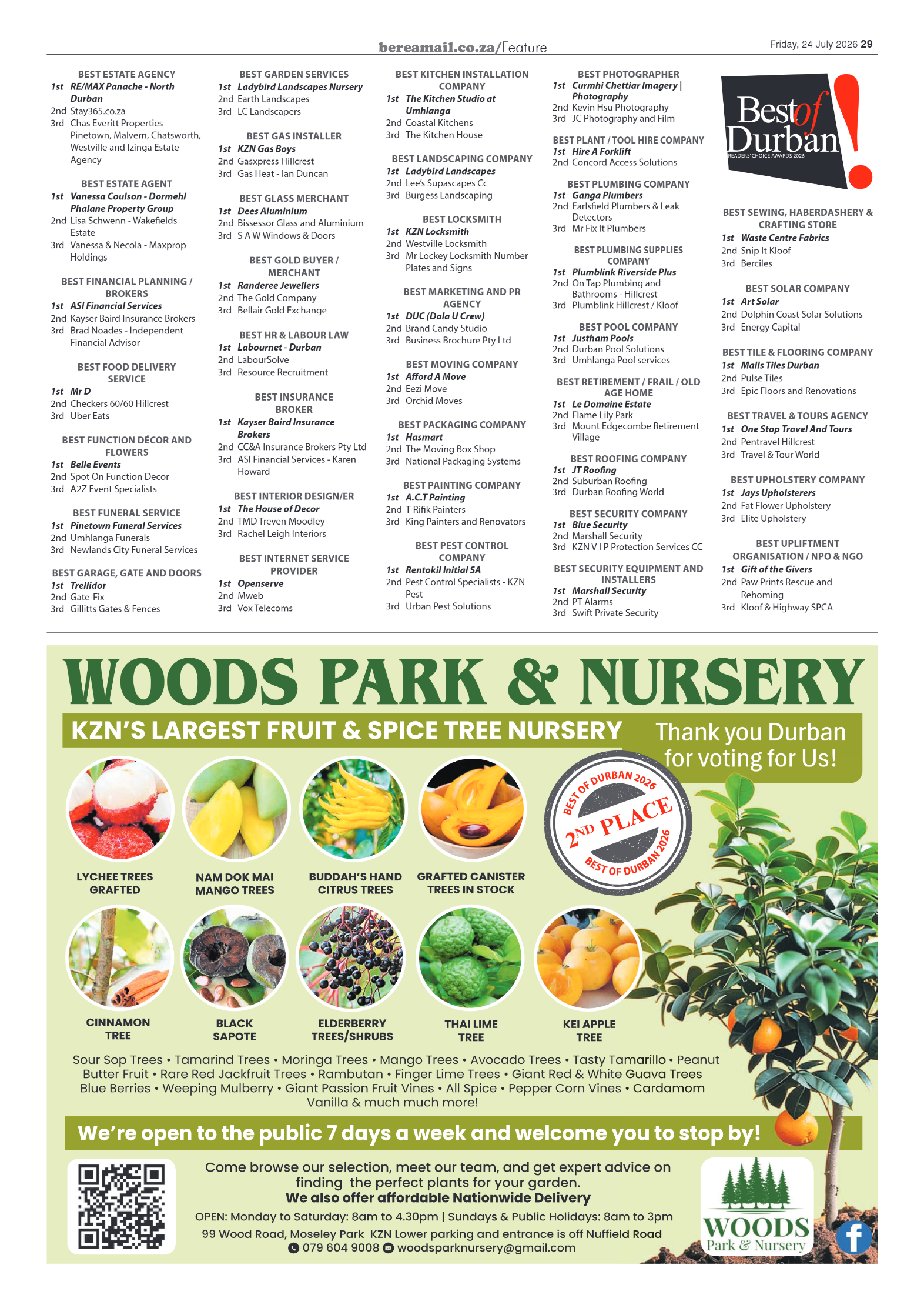 Berea Mail 24 July 2026 page 29