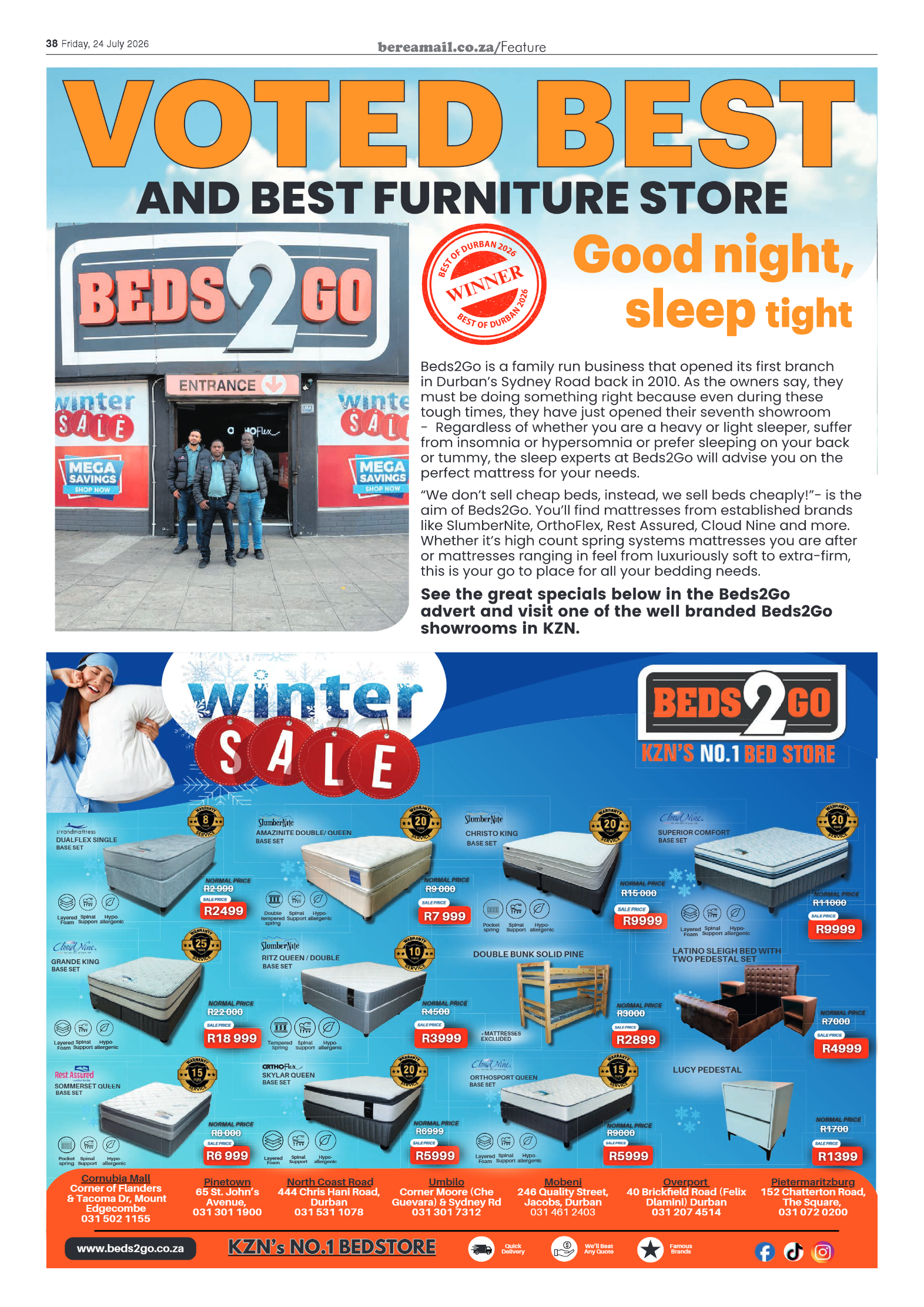 Berea Mail 24 July 2026 page 38