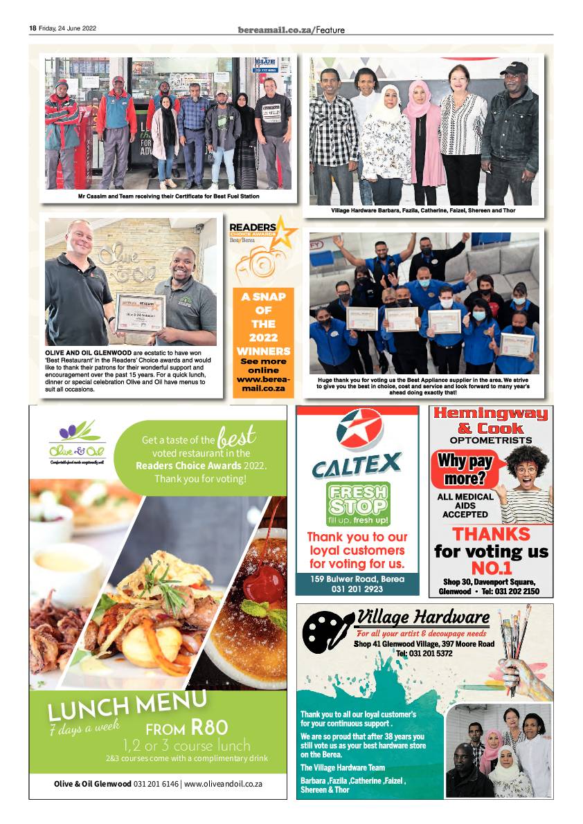 Berea Mail 24 June 2022 page 18
