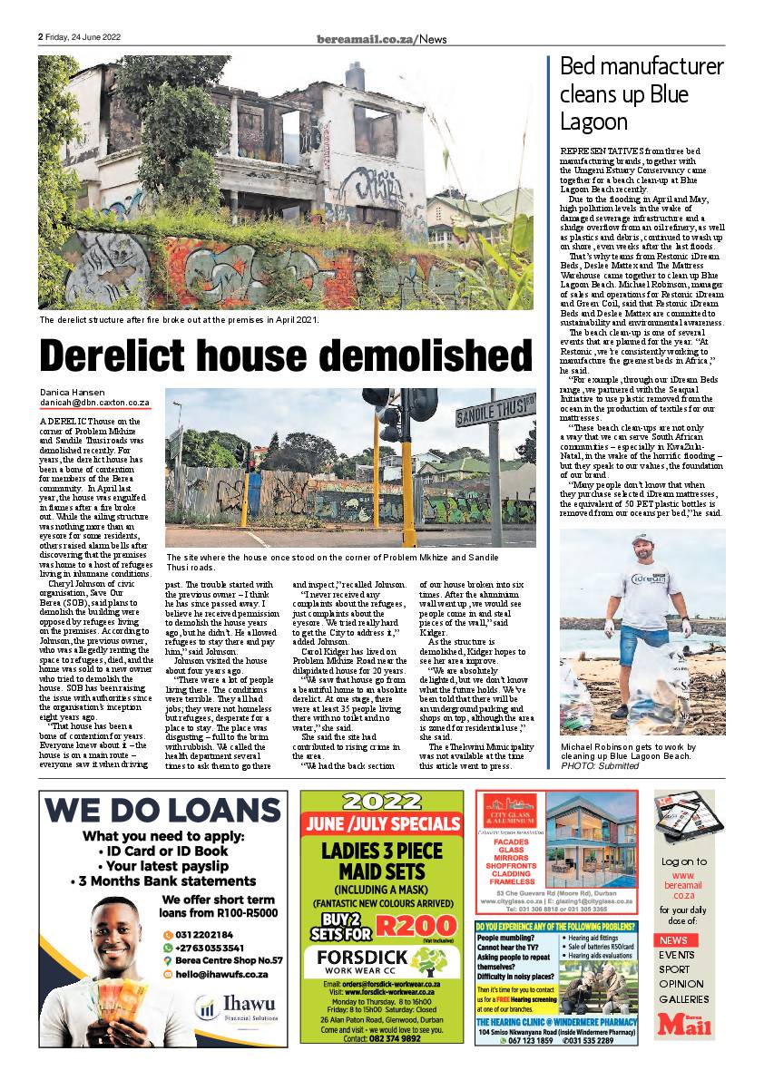 Berea Mail 24 June 2022 page 2