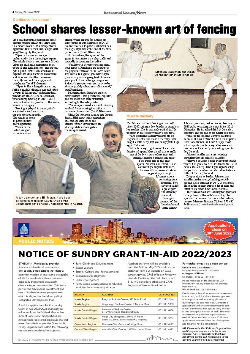 Berea Mail 24 June 2022 page 4