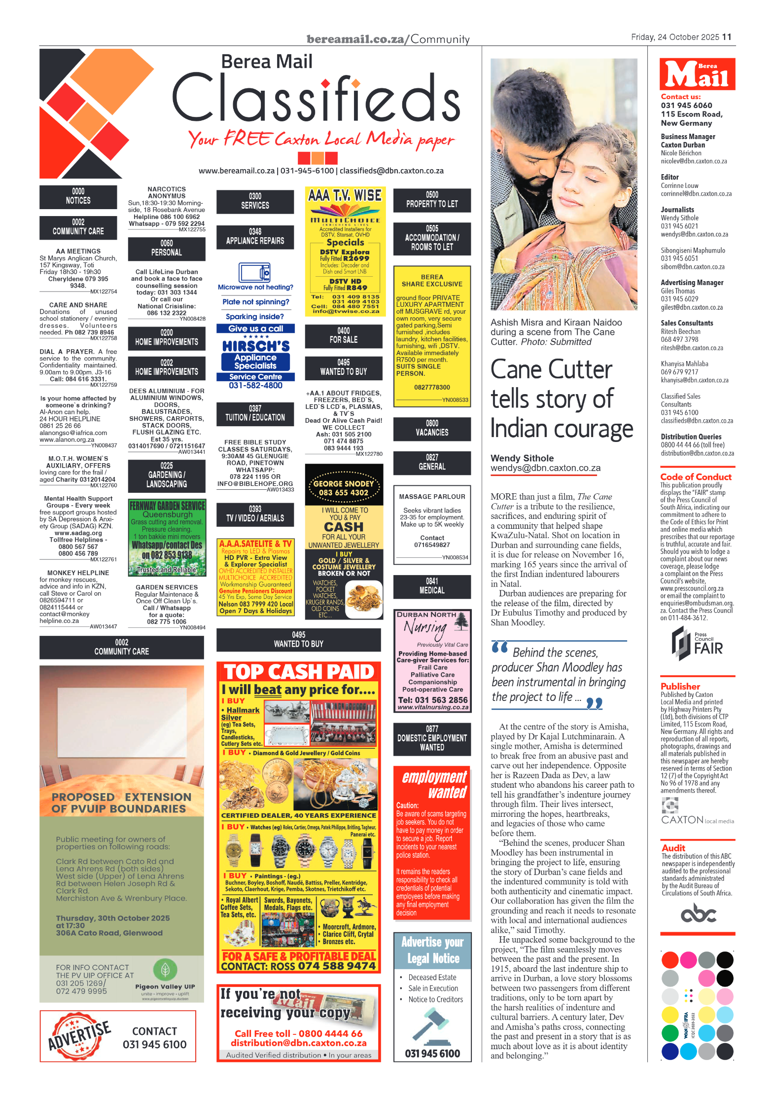 Berea Mail 24 October 2025 page 11