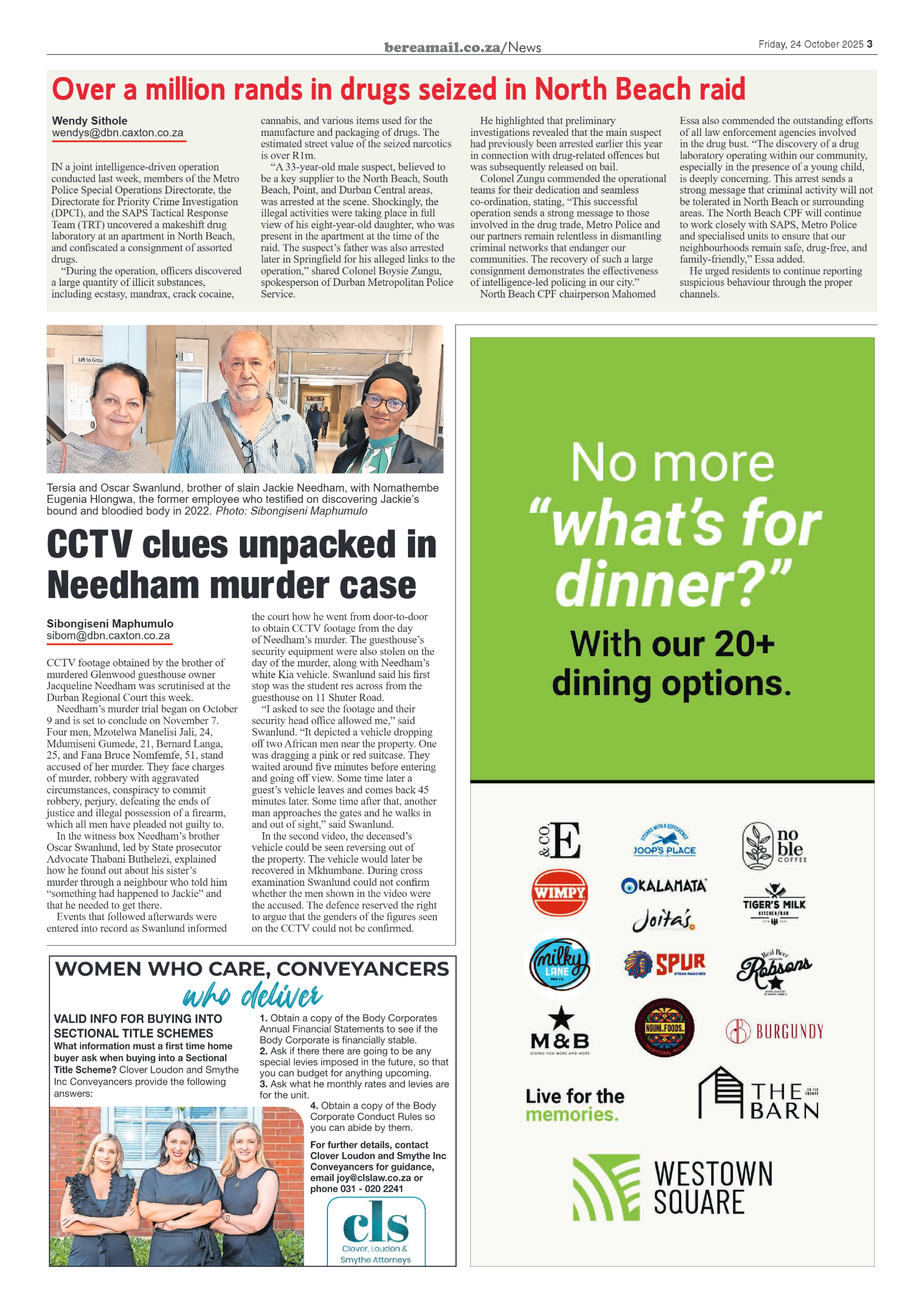 Berea Mail 24 October 2025 page 3