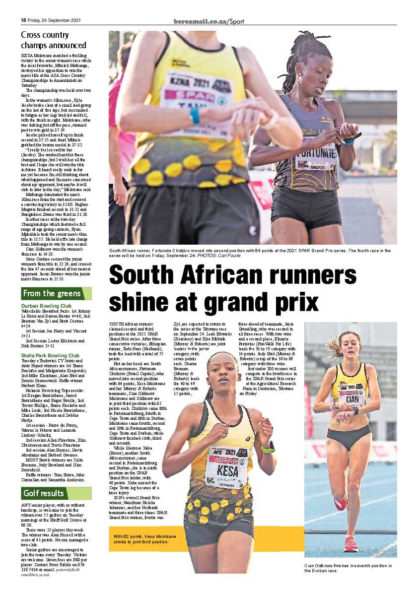 Berea Mail 24 September 2021 page 18