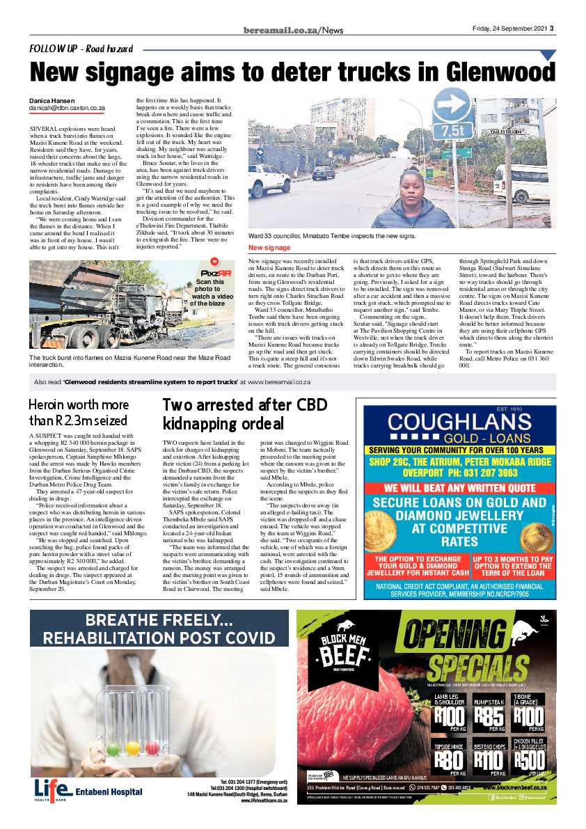 Berea Mail 24 September 2021 page 3