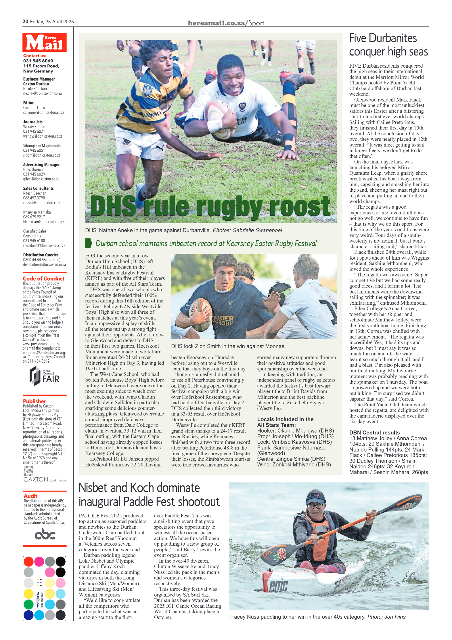 Berea Mail 25 April 2025 page 20