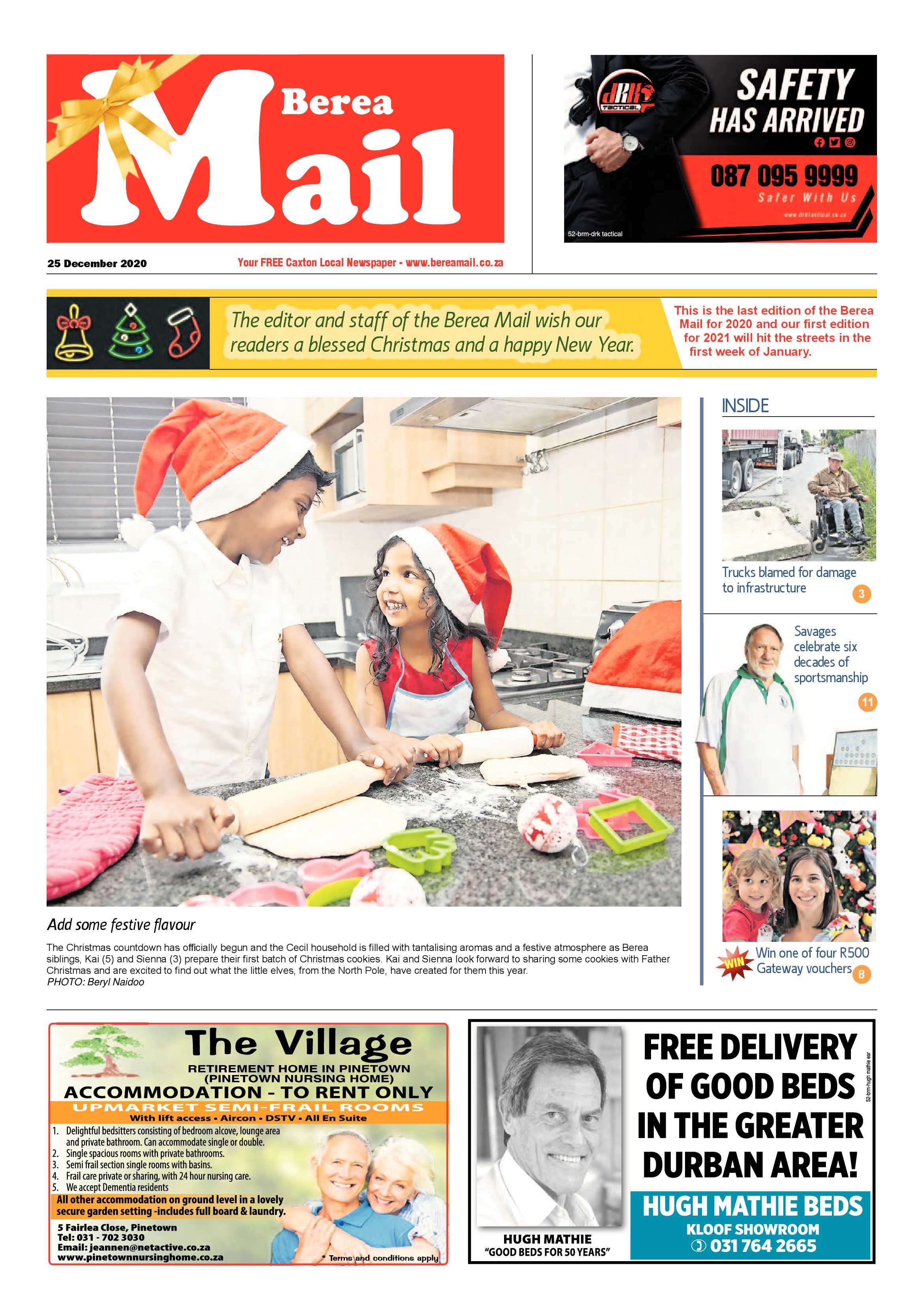 Berea Mail 25 December 2020 page 1