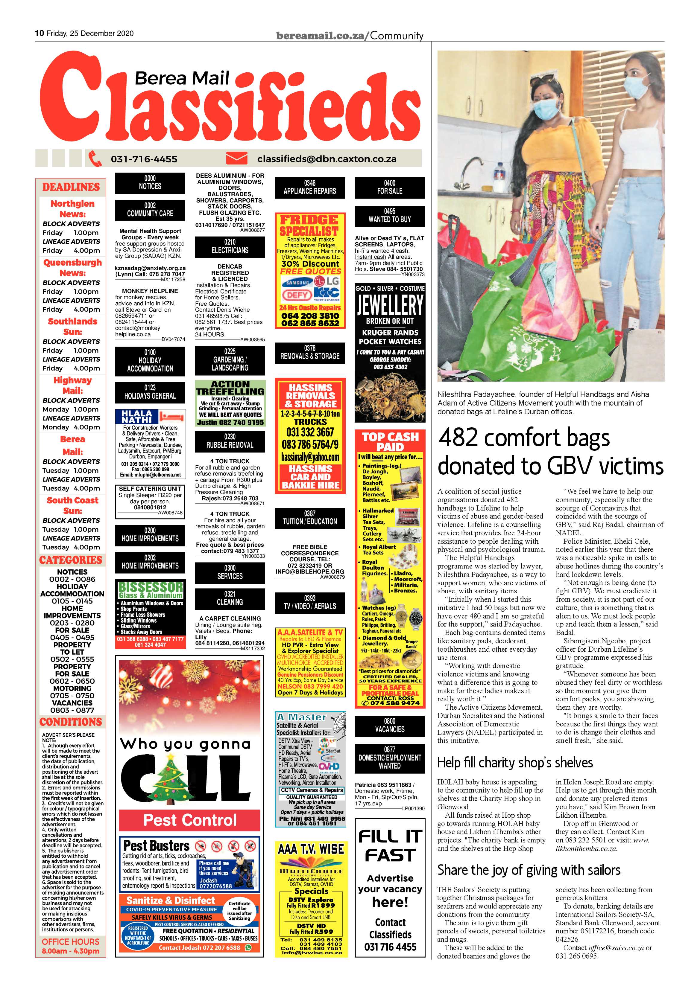 Berea Mail 25 December 2020 page 10