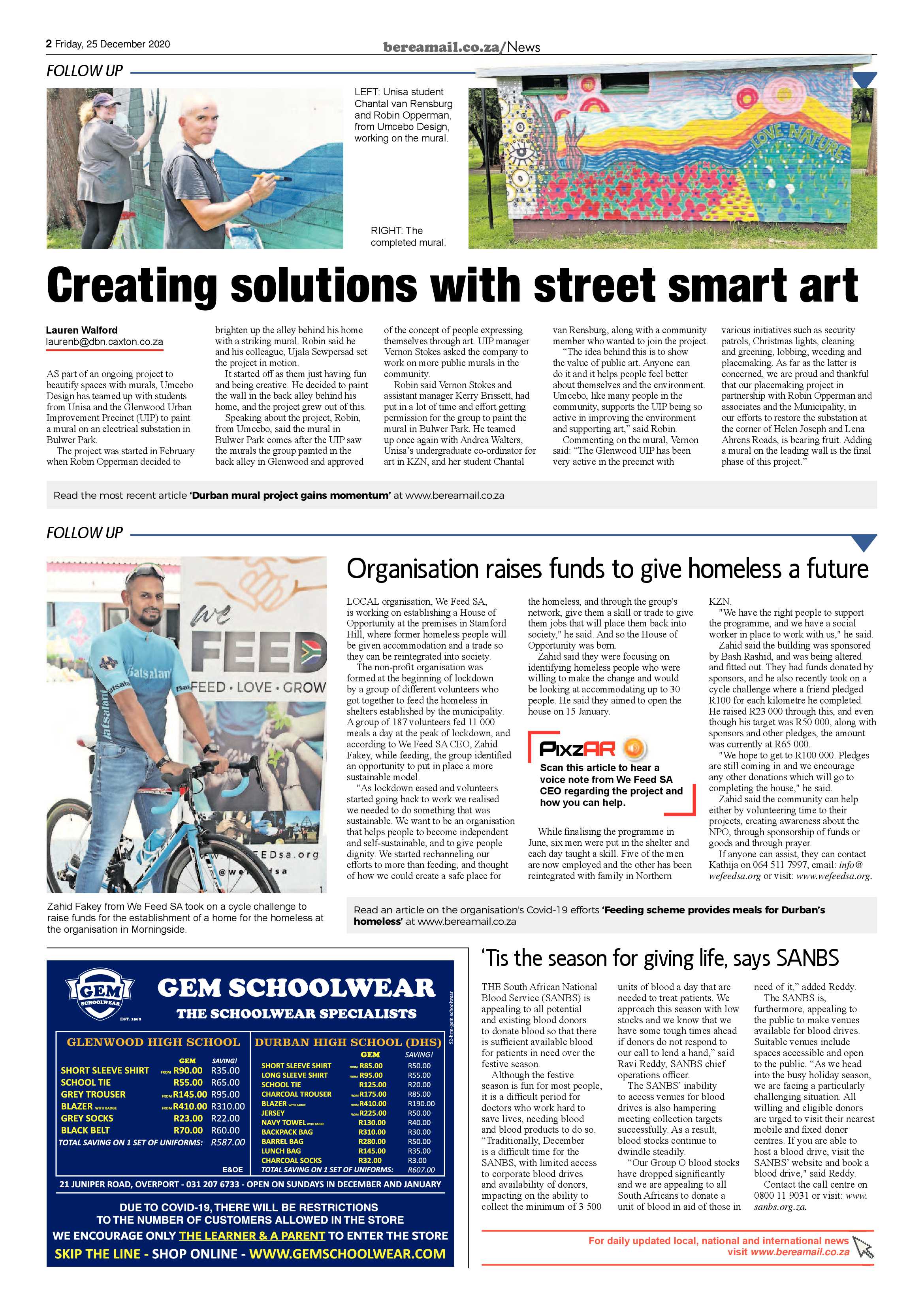 Berea Mail 25 December 2020 page 2