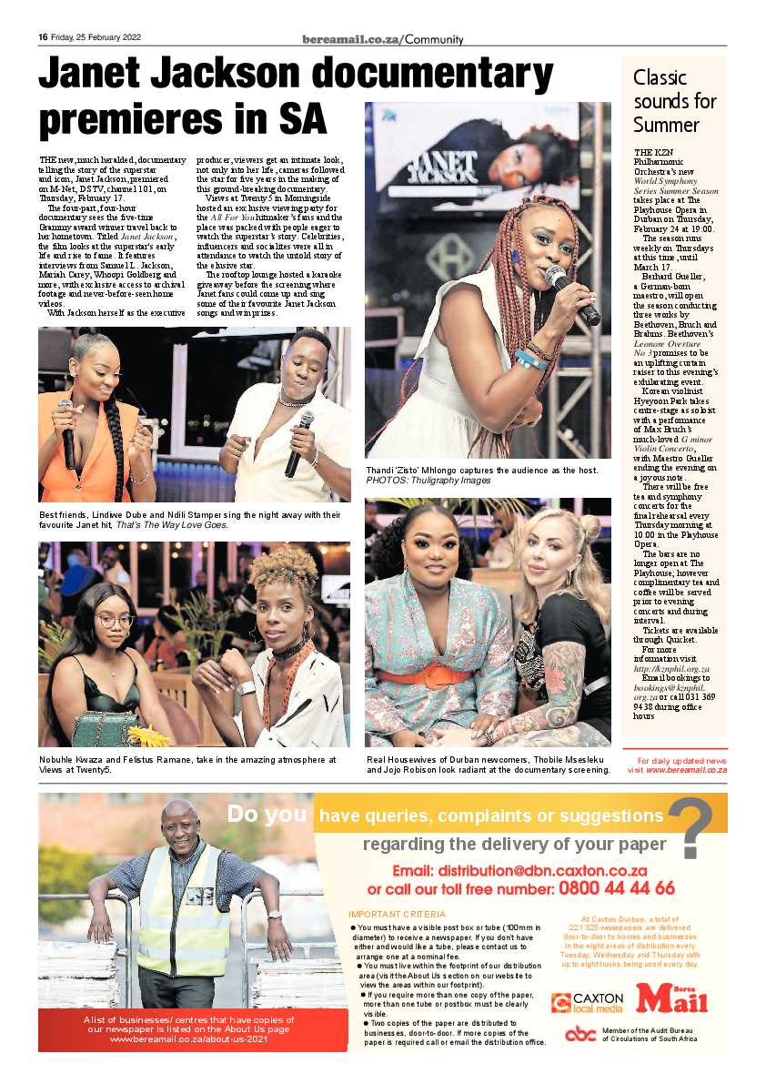 Berea Mail 25 February 2022 page 16