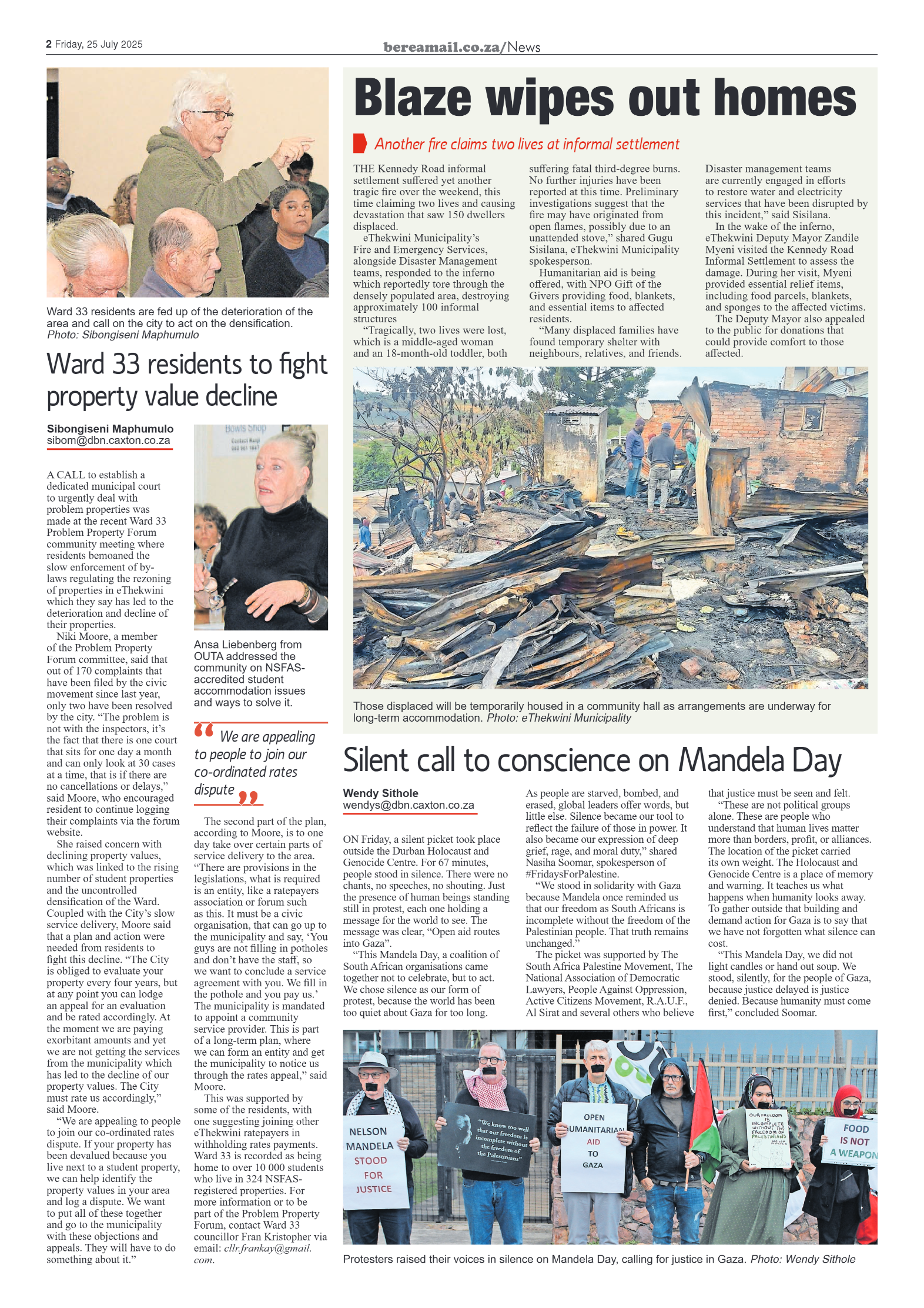 Berea Mail 25 July 2025 page 2