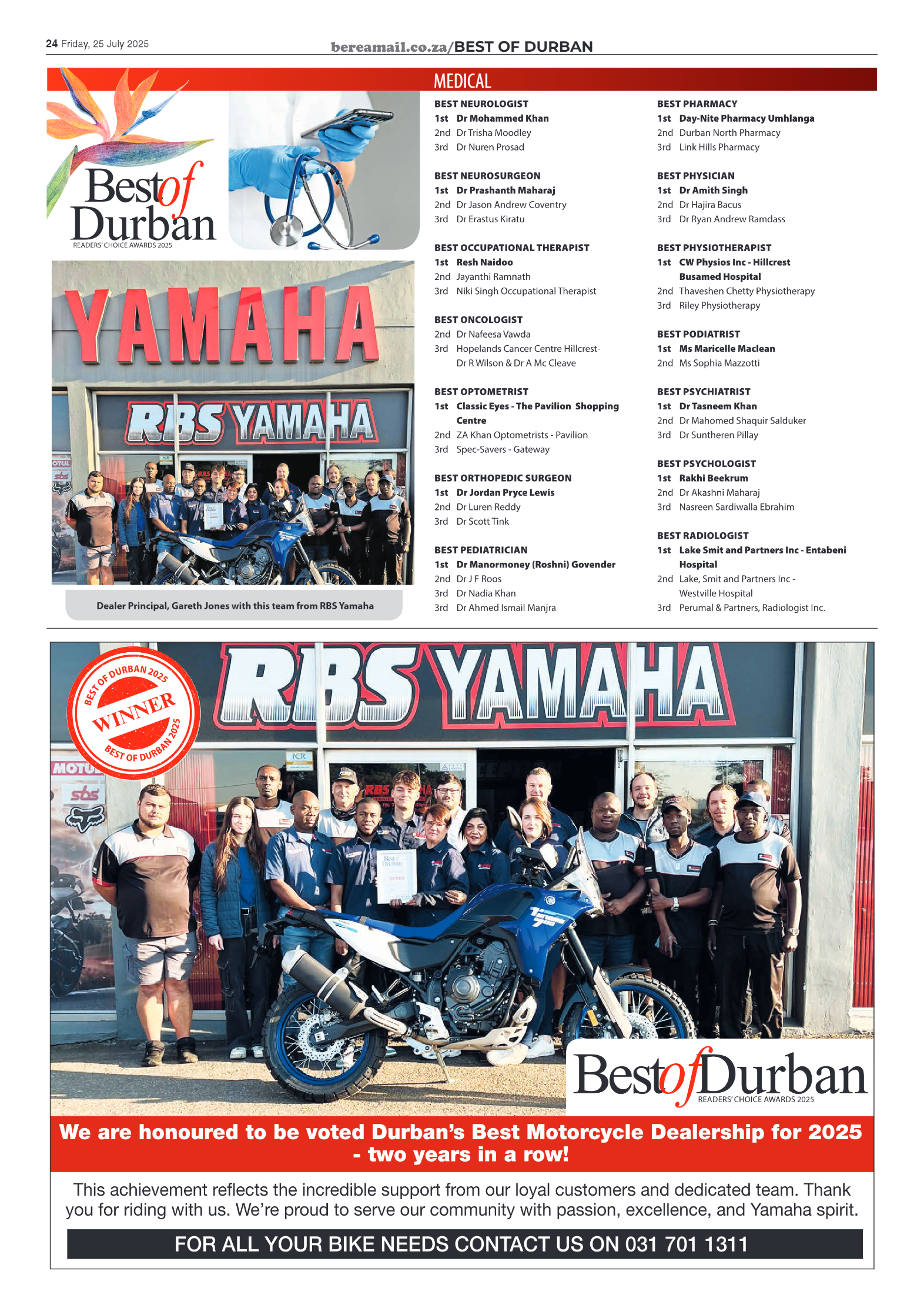 Berea Mail 25 July 2025 page 24