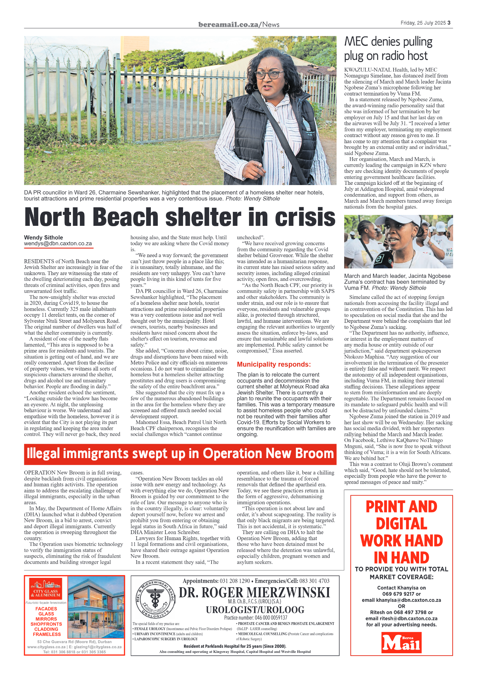 Berea Mail 25 July 2025 page 3