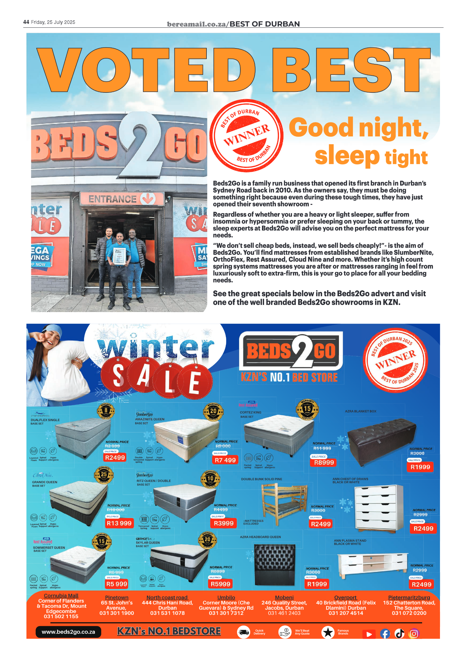 Berea Mail 25 July 2025 page 44