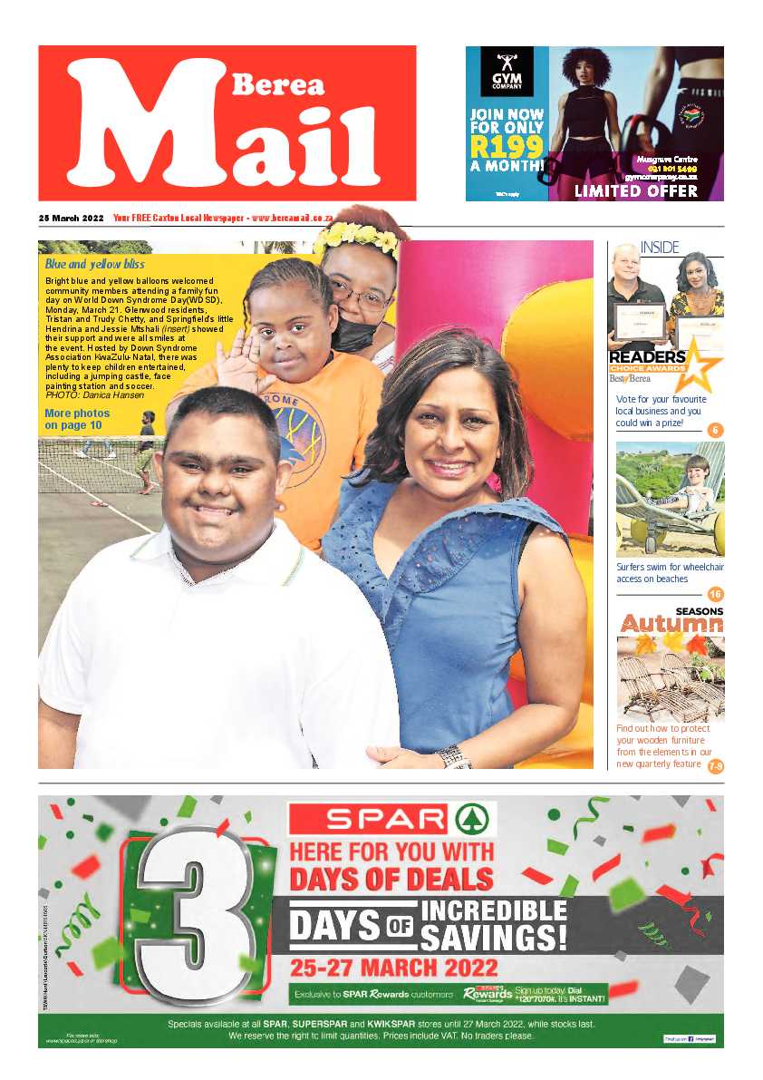 Berea Mail 25 March 2022 page 1