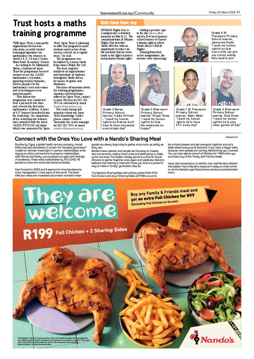 Berea Mail 25 March 2022 page 11
