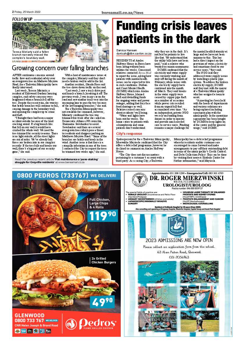 Berea Mail 25 March 2022 page 2