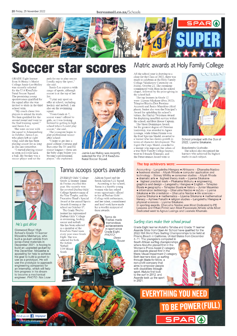 Berea Mail 25 November 2022 page 20