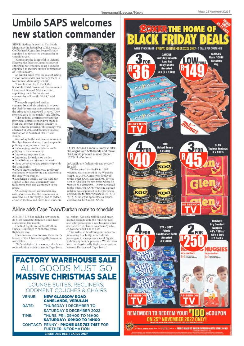 Berea Mail 25 November 2022 page 7