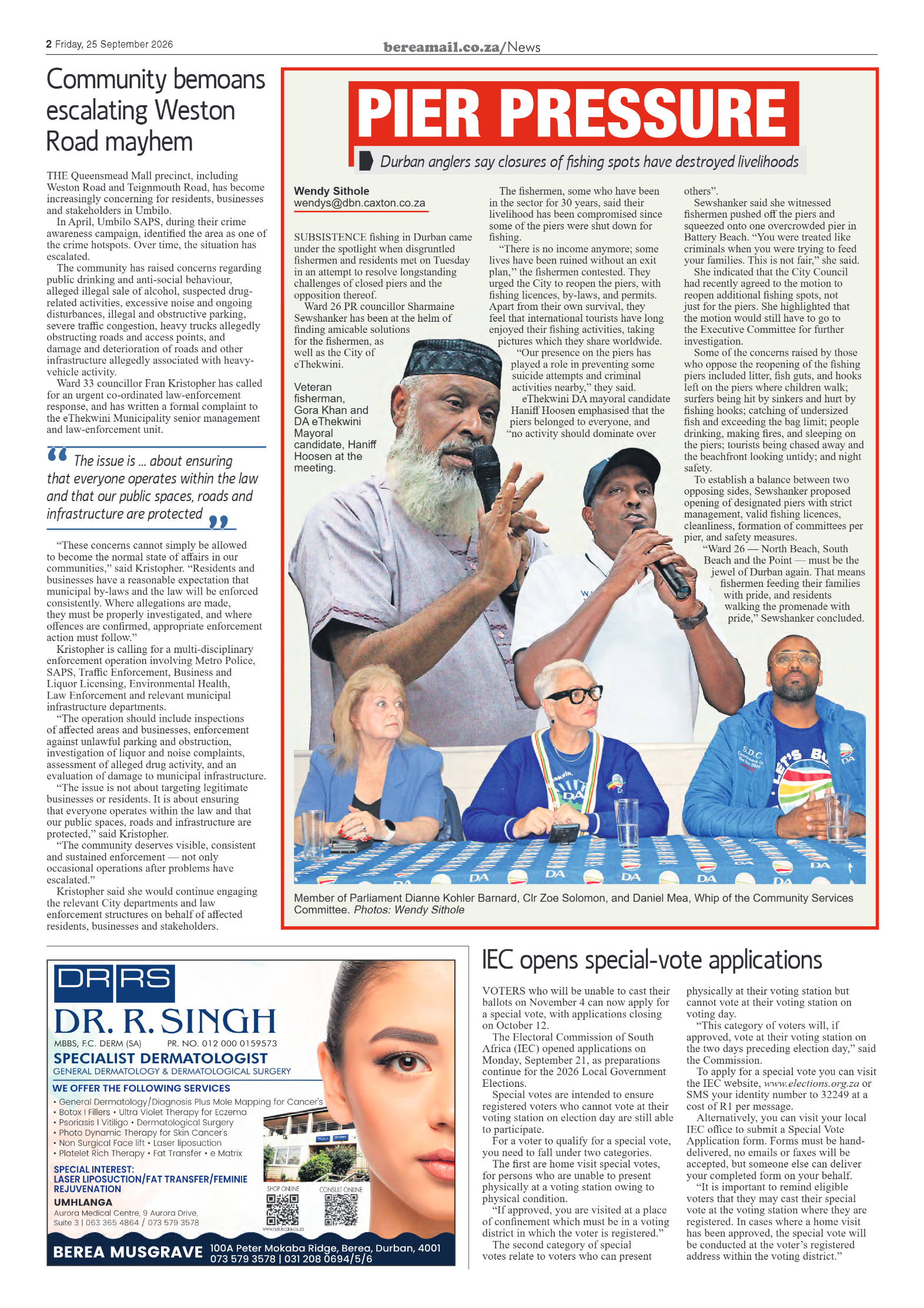 Berea Mail 25 September 2026 page 2