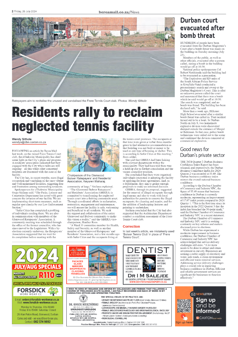 Berea Mail 26 July 2024 page 2