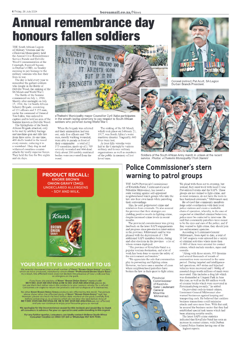 Berea Mail 26 July 2024 page 4