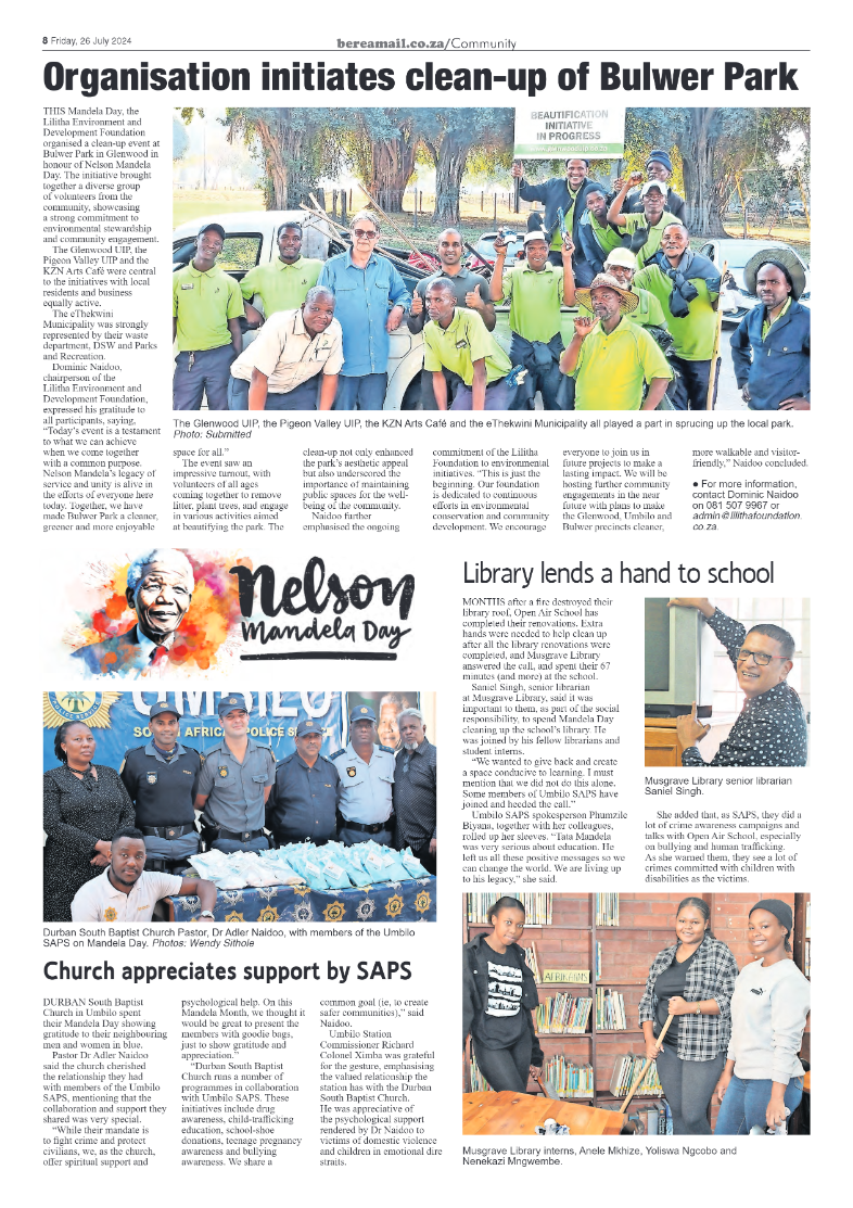 Berea Mail 26 July 2024 page 8