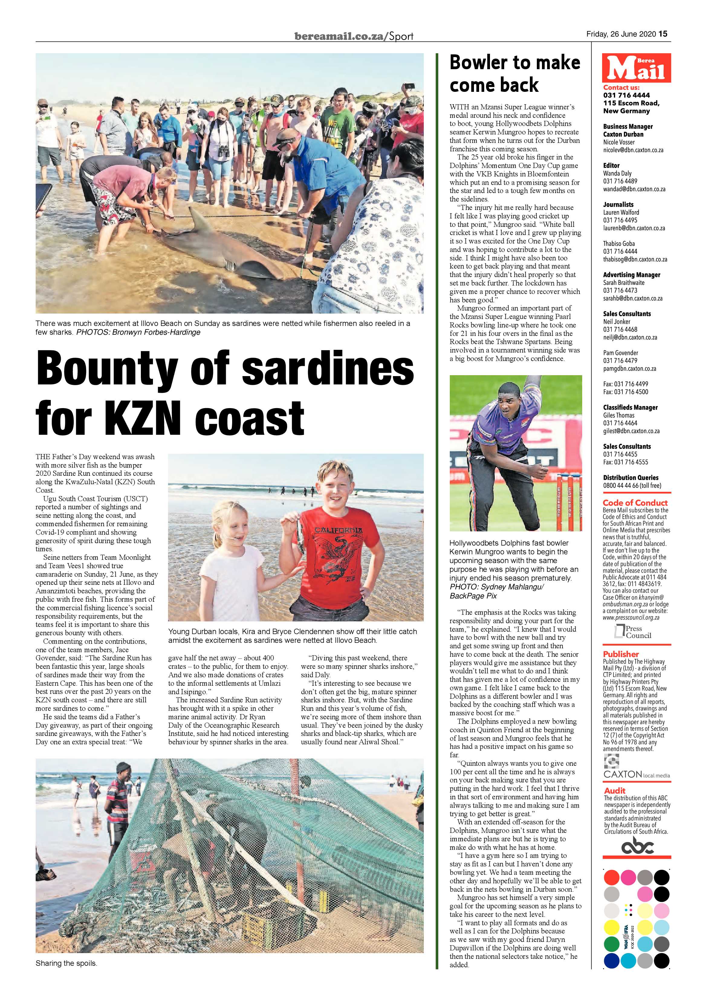 Berea Mail 26 June 2020 page 15