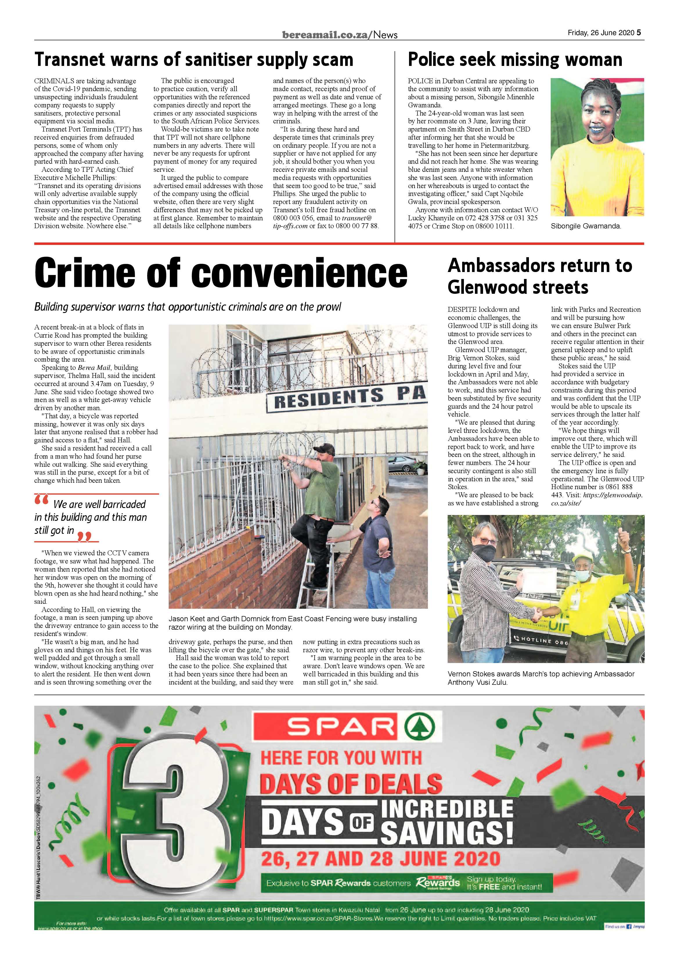 Berea Mail 26 June 2020 page 5