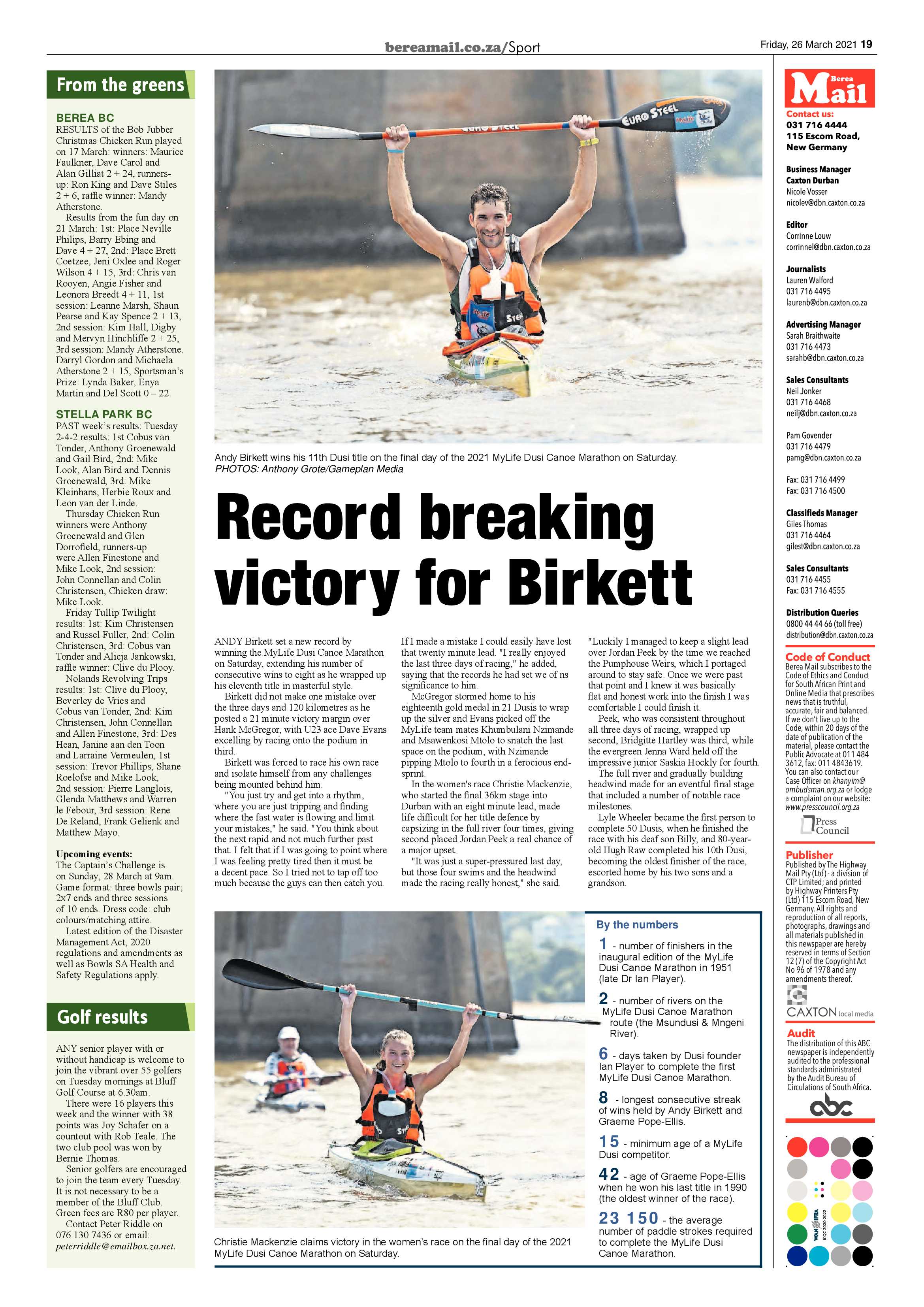 Berea Mail 26 March 2021 page 19