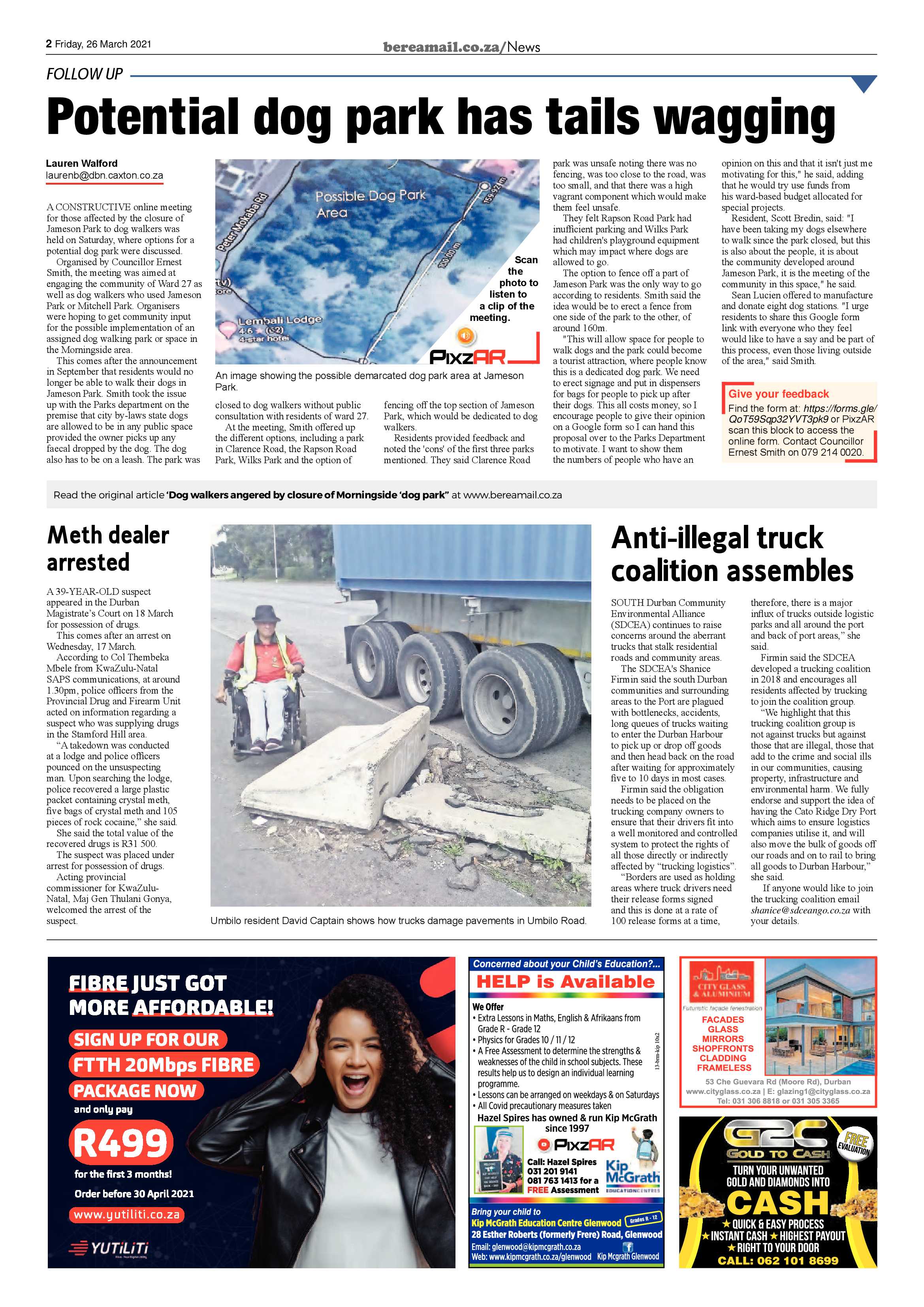 Berea Mail 26 March 2021 page 2