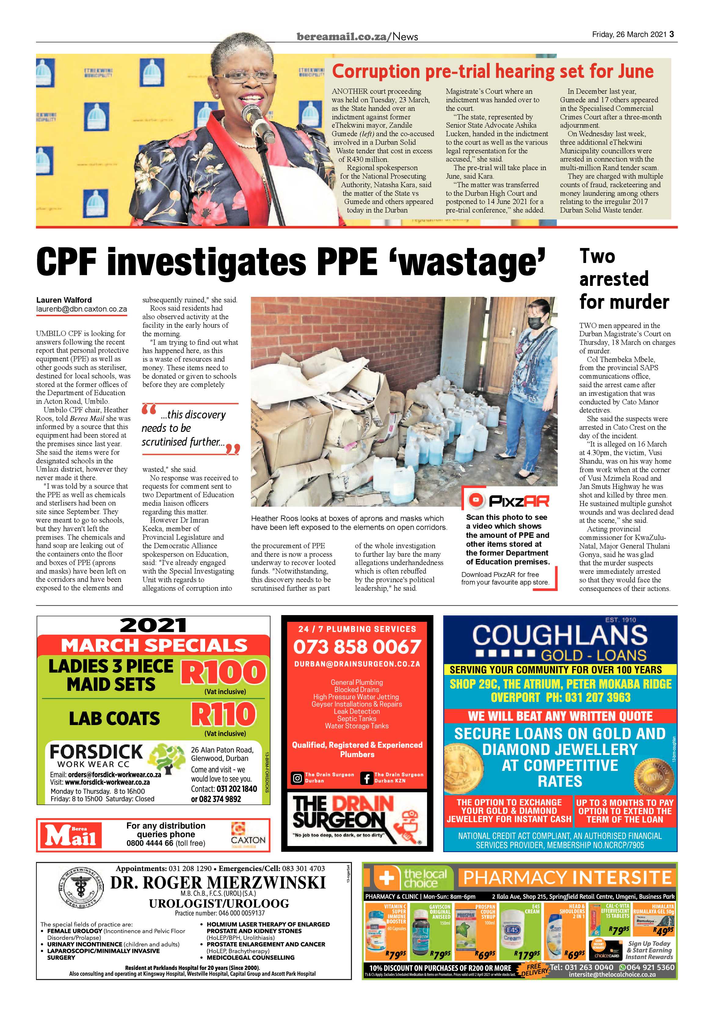 Berea Mail 26 March 2021 page 3