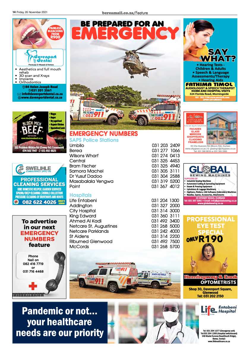 Berea Mail 26 November 2021 page 14