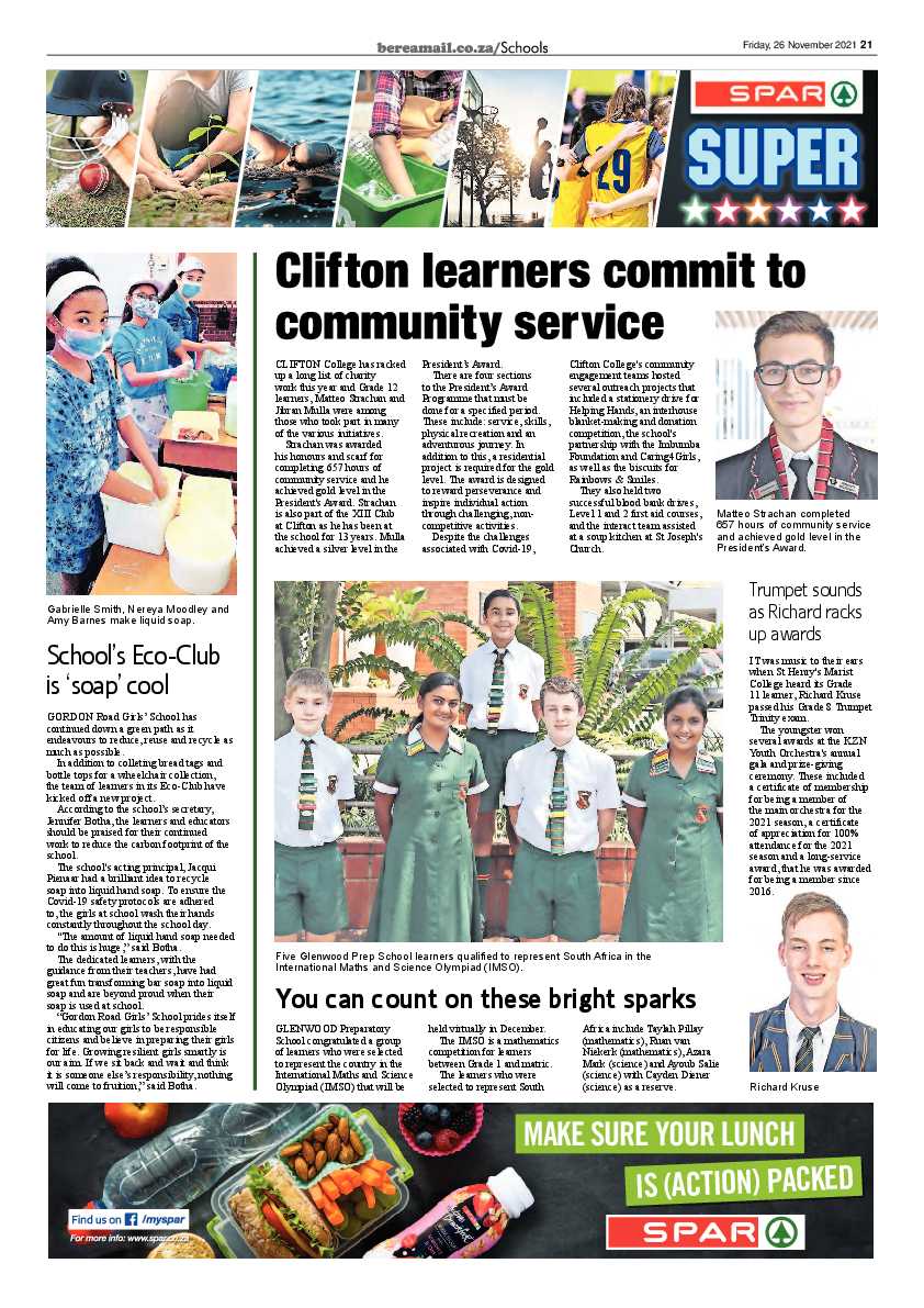 Berea Mail 26 November 2021 page 21