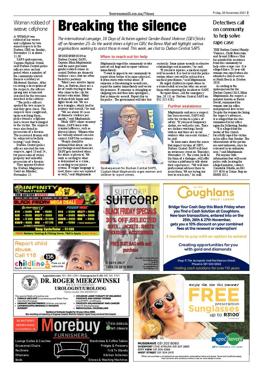 Berea Mail 26 November 2021 page 3