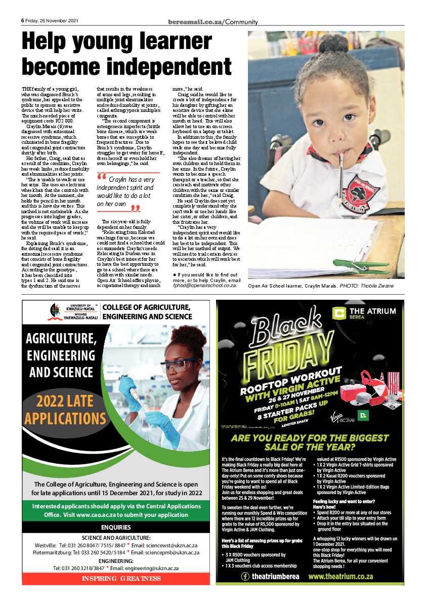 Berea Mail 26 November 2021 page 6