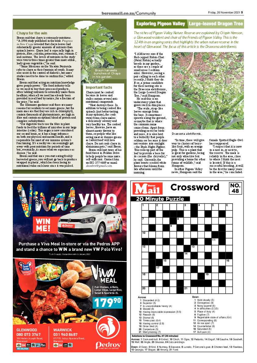 Berea Mail 26 November 2021 page 9