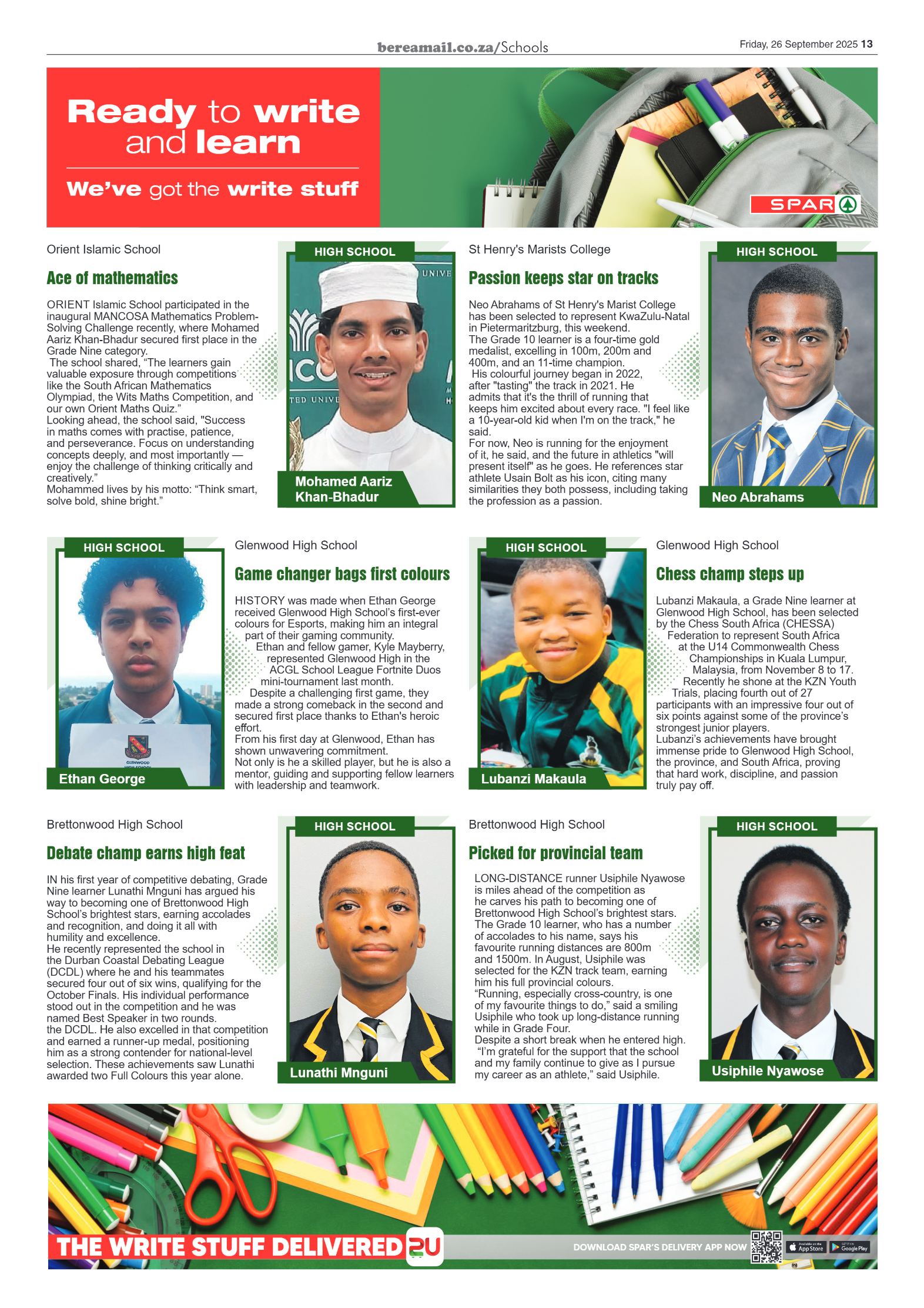 Berea Mail 26 September 2025 page 13