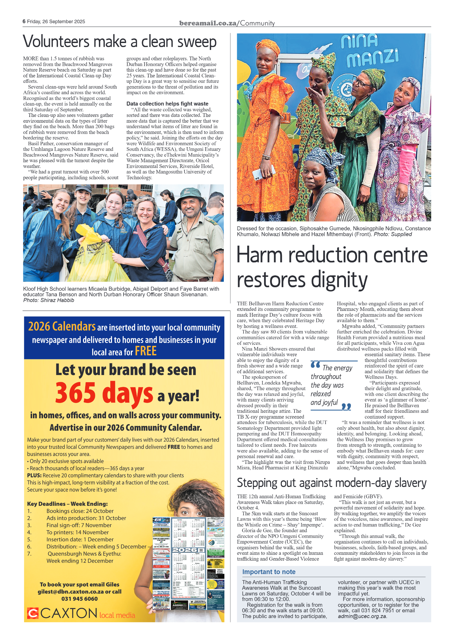 Berea Mail 26 September 2025 page 6