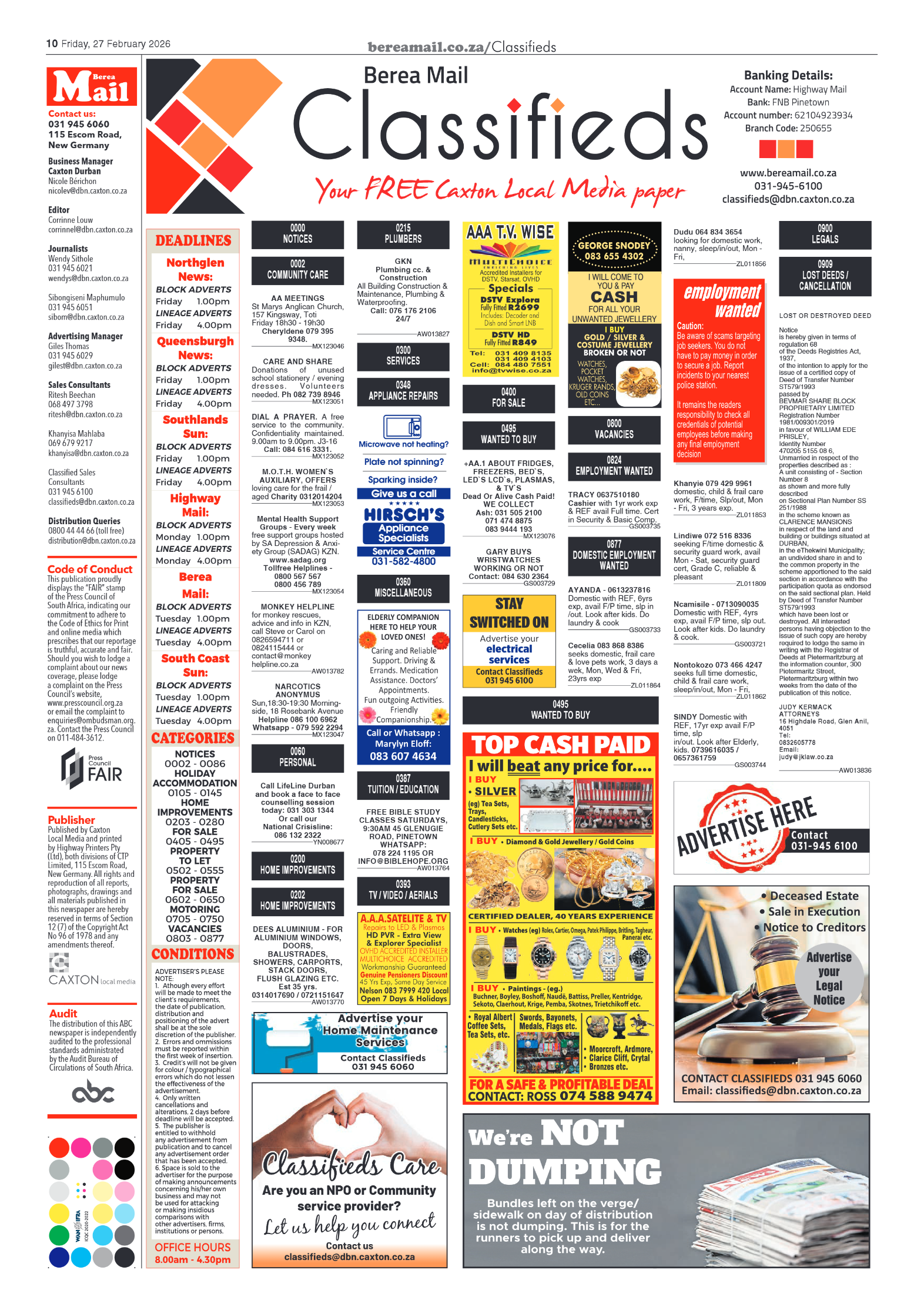 Berea Mail 27 February 2026 page 10